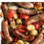 Sausage and Potatoes Pinterest PIN Collage