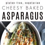 baked asparagus gratin Pinterest PIN Collage