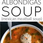 albondigas soup long pin