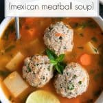 albondigas soup short pin