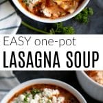 bowl of lasagna soup