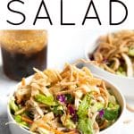 chinese chicken salad pinterest pin image