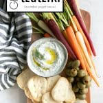 tzatziki sauce recipe Pinterest Pin Image Collage