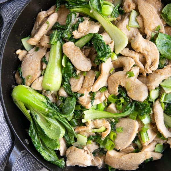 Easy Chicken Stir Fry Recipe with Bok Choy - The Forked Spoon