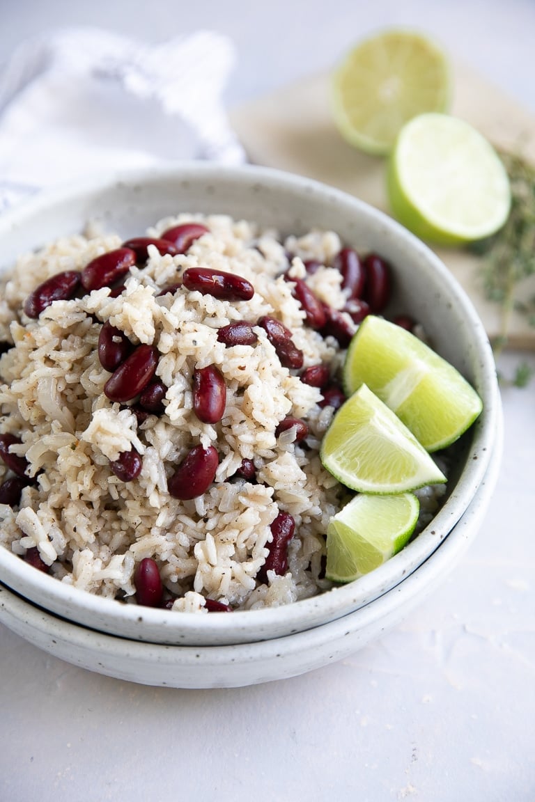 Jamaican Rice And Peas Recipe The Forked Spoon