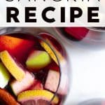 Easy Sangria Recipe - How to Make Red Sangria Pinterest Pin Image