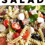 Italian Pasta Salad Recipe Pinterest Pin Image
