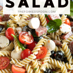 Italian Pasta Salad Recipe Pinterest Pin Image