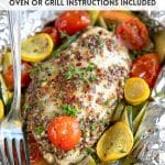 honey dijon chicken foil packets Pinterest Pin Image Collage