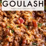 American Goulash Recipe Pinterest Pin with Text Overlay (1)