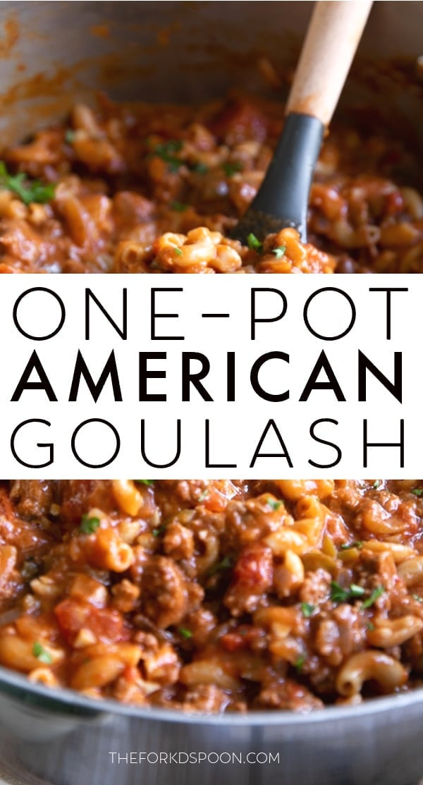 American Goulash Recipe Pinterest Pin with Text Overlay (1)