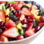 Fruit salad pinterest pin image