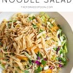 Asian Noodle Salad with Chicken Pinterest Pin