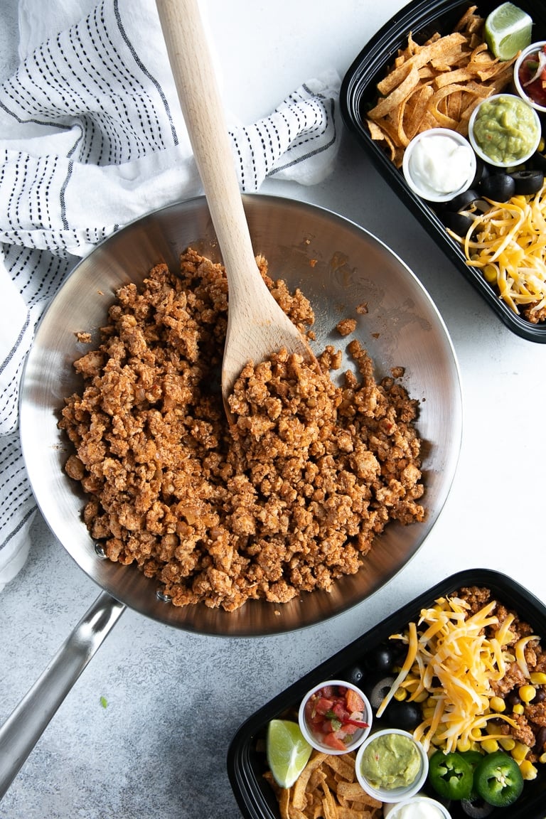 Taco Salad Meal Prep (Taco Bowls) - The Forked Spoon