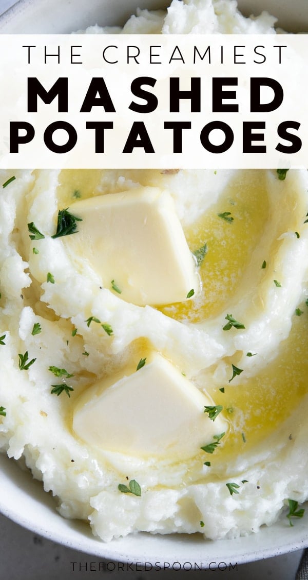 creamy mashed potatoes recipe Pinterest Pin Collage