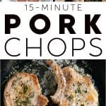 garlic butter pork chops recipe pinterest pin collage