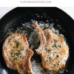 garlic butter pork chops recipe pinterest pin collage