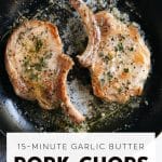 garlic butter pork chops recipe pinterest pin collage