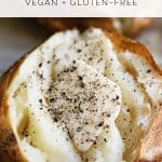 how to bake potatoes Pinterest Collage