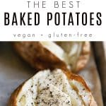 how to bake potatoes Pinterest Collage