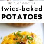 twice baked potato recipe pinterest pin