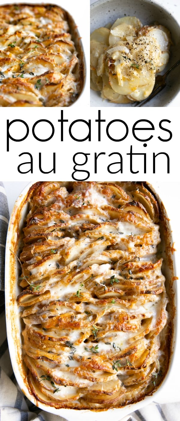 Potatoes Au Gratin Recipe Pinterest Pin Image Collage