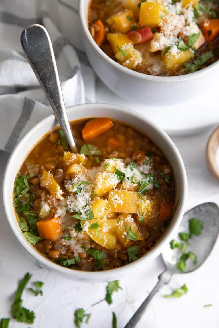 Easy Lentil Soup Recipe (How to Make Lentil Soup) - The Forked Spoon