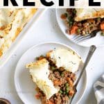Shepherd's Pie Recipe pinterest pin collage
