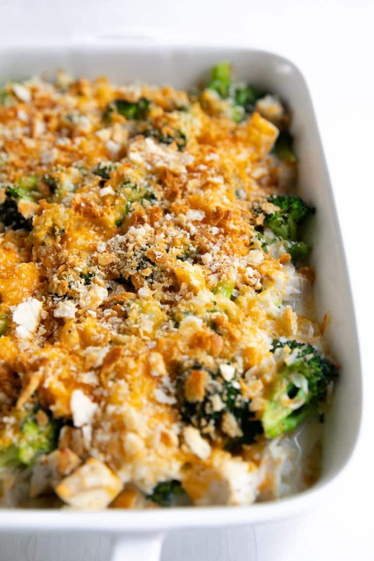 Chicken Broccoli Rice Casserole Recipe - The Forked Spoon