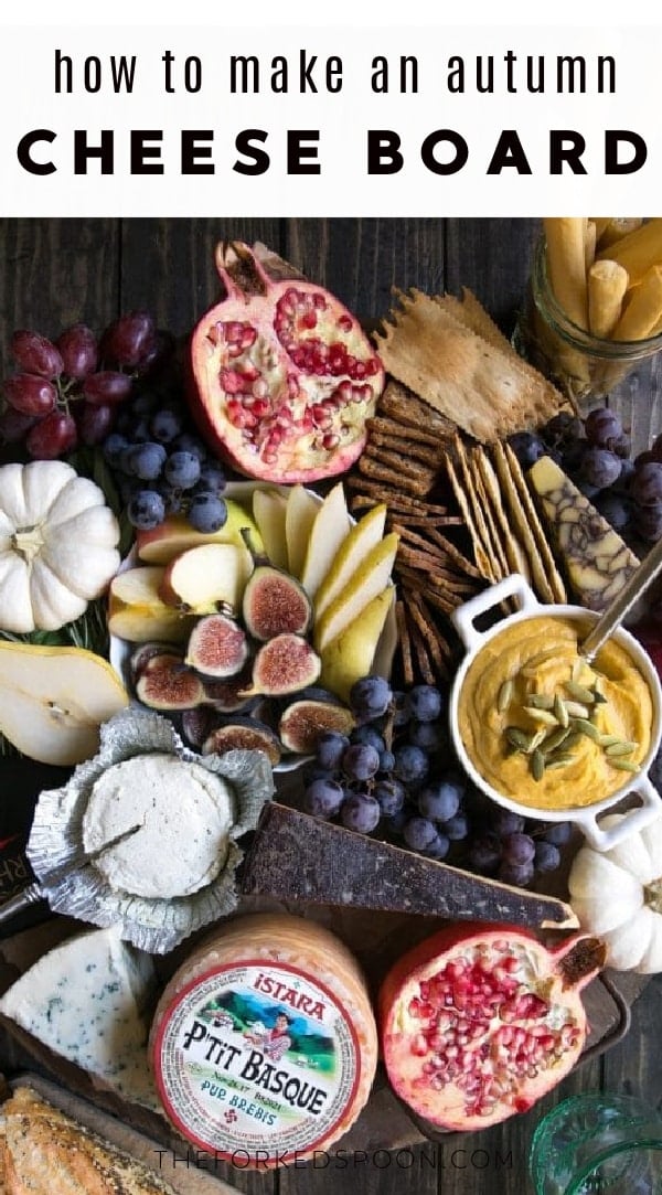 autumn cheese board Pinterest PIN Collage