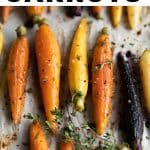 Honey Glazed Carrots Pinterest Pin Image