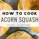 how to cook acorn squash Pinterest Pin Image
