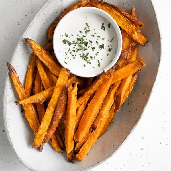 Oven Baked Sweet Potato Fries - The Forked Spoon