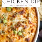 Buffalo Chicken Dip Pinterest Image Pin
