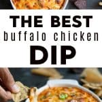 Buffalo Chicken Dip Pinterest Image Pin