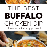 Buffalo Chicken Dip Pinterest Image Pin