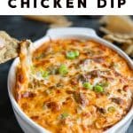 Buffalo Chicken Dip Pinterest Image Pin