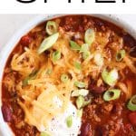 The Best Chili pinterest pin collage image