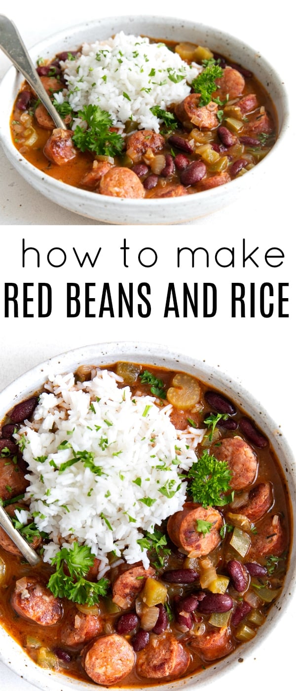 pinterest collage for red beans and rice