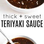 pinterest pin collage for teriyaki sauce