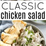 pinterest pin for classic chicken salad