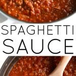 spaghetti sauce recipe pinterest pin