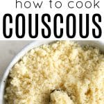 Pinterest collaged pin for couscous