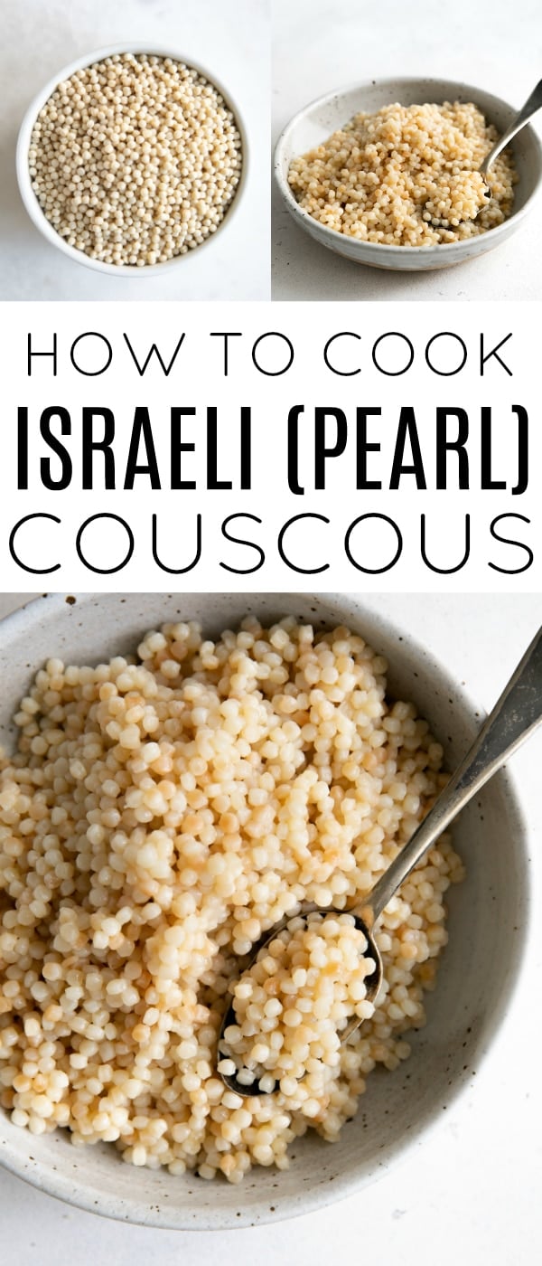 Pinterest collaged pin for israeli couscous