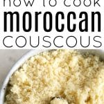 Pinterest collaged pin for moroccan couscous