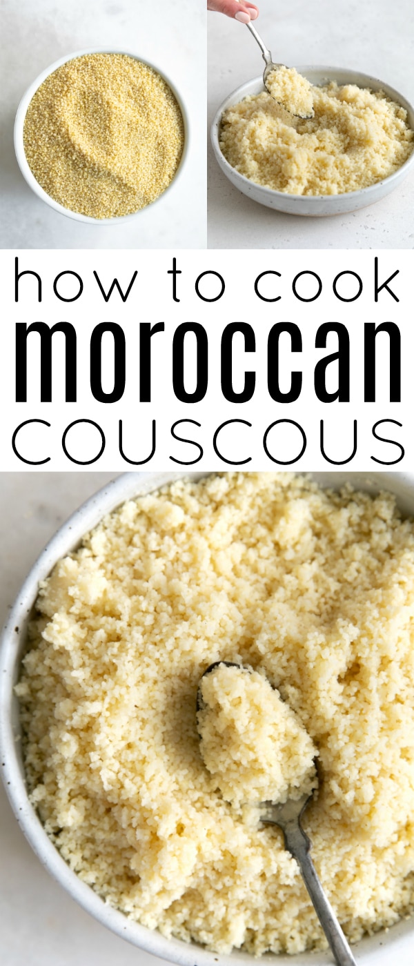 Pinterest collaged pin for moroccan couscous