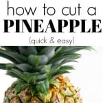 how to cut a pineapple pinterest pin image