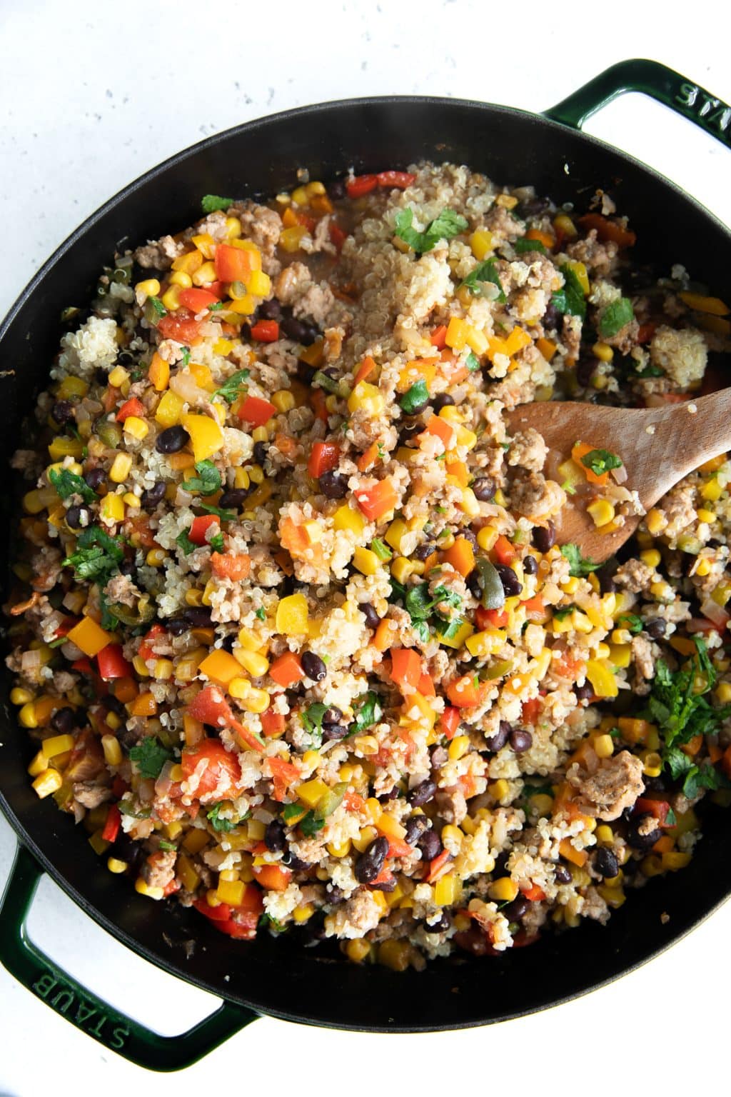 Easy Mexican Quinoa Casserole Recipe (One Pan) - The Forked Spoon