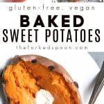 baked sweet potatoes Pinterest PIN Collage