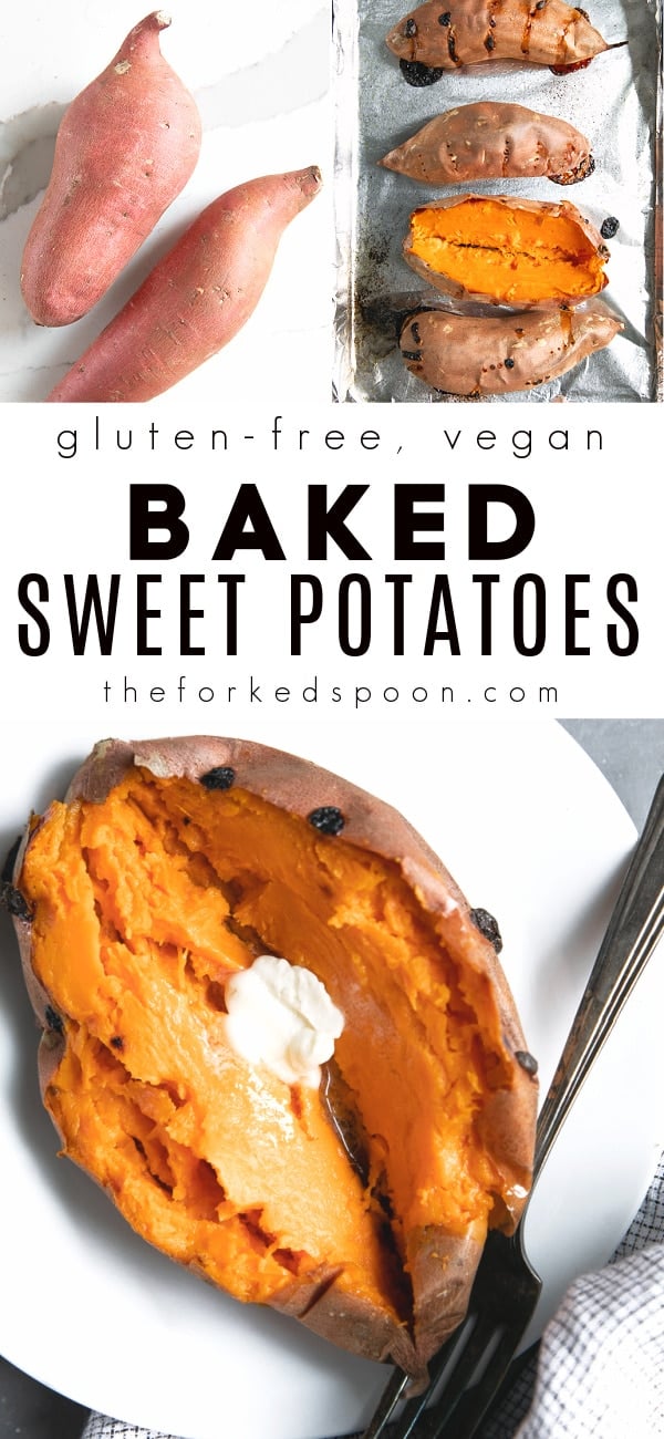 baked sweet potatoes Pinterest PIN Collage